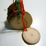 24 Wooden Gift Tags Ornamen..
