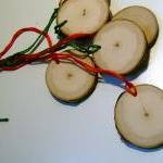 24 Wooden Gift Tags Ornamen..
