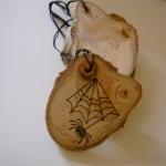 4 Wooden Halloween Hang Tag..