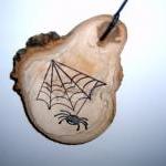 4 Wooden Halloween Hang Tag..