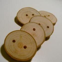 Handmade Wooden Tree Branch Buttons