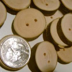 150 Tree Branch Buttons Wooden Wedding Button 1 inch