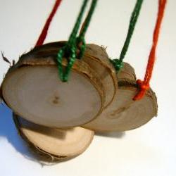 24 Wooden Gift Tags Ornament Blanks Hang Tags Tree Branch Slices Piece 1.5 inch