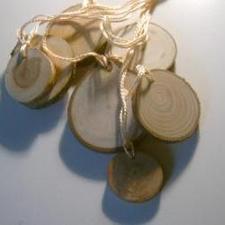  100 Wooden Price Tag Hang Tag Assorted 1 to 2 inch 